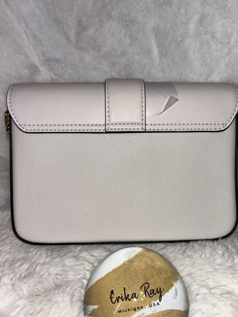 Michael Kors Cream Carmen Flap Crossbody Bag- BRAND NEW NWT